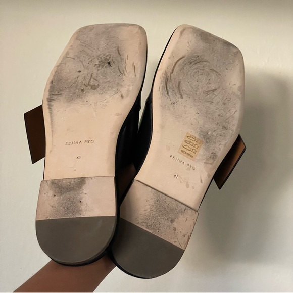 Rejina Pyo Dara Slides Sandals - Black - size 41 - Picture 11 of 12